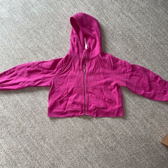 lululemon athletica Sonic Pink Half-Zip Scuba Oversized Hoodie M/L - Picture 2 of 4